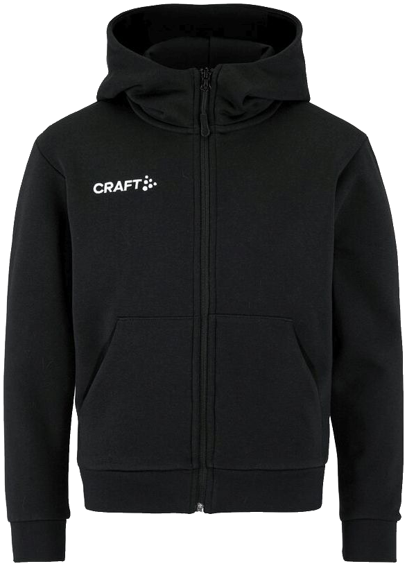 Craft Community 2.0 Kapuzenjacke Logo, 164, schwarz/weiß