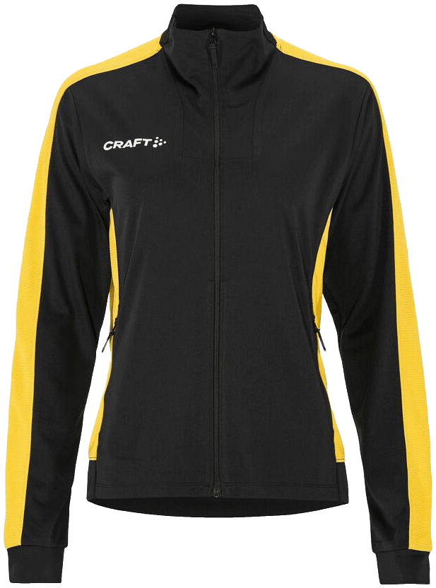 Craft Evolve 2.0 Contrast Trainingsjacke Damen, 2XL, schwarz/gelb