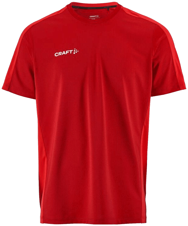 Craft Evolve 2.0 Contrast Trainingsshirt, 3XL, weinrot/rot