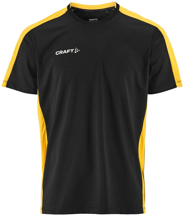 Craft Evolve 2.0 Contrast Trainingsshirt, 3XL, schwarz/gelb