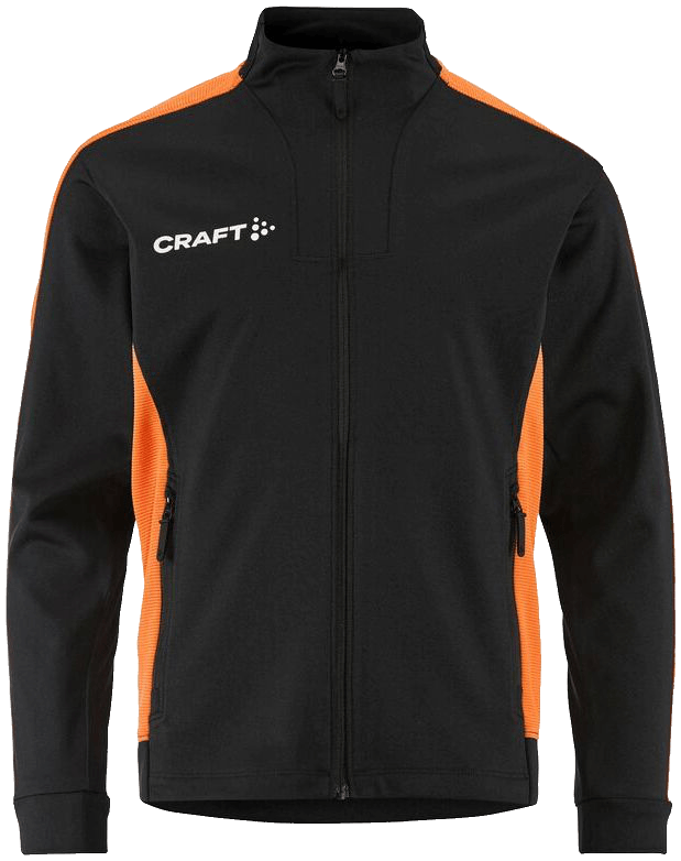 Craft Evolve 2.0 Contrast Trainingsjacke, 164, schwarz/orange