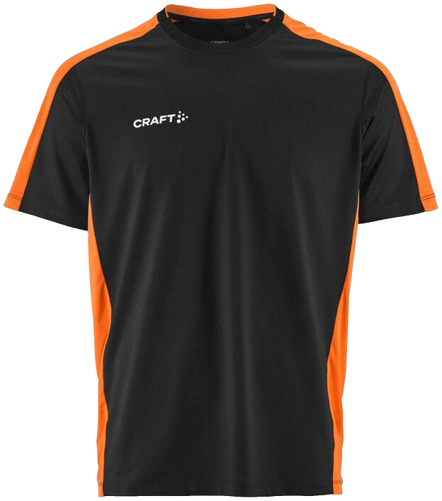 Craft Evolve 2.0 Contrast Trainingsshirt, 3XL, schwarz/orange