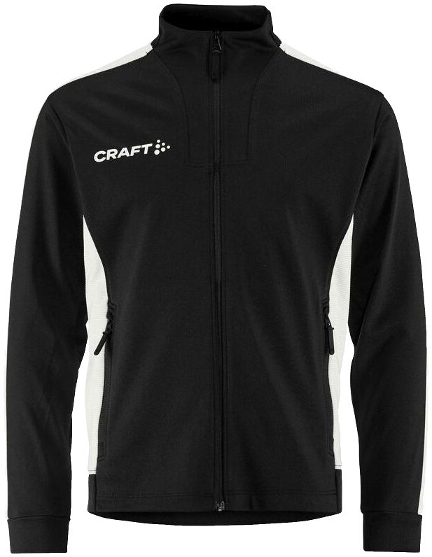 Craft Evolve 2.0 Contrast Trainingsjacke, 164, schwarz/weiß