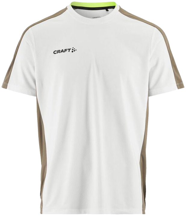 Craft Evolve 2.0 Contrast Trainingsshirt, 3XL, weiß/khaki