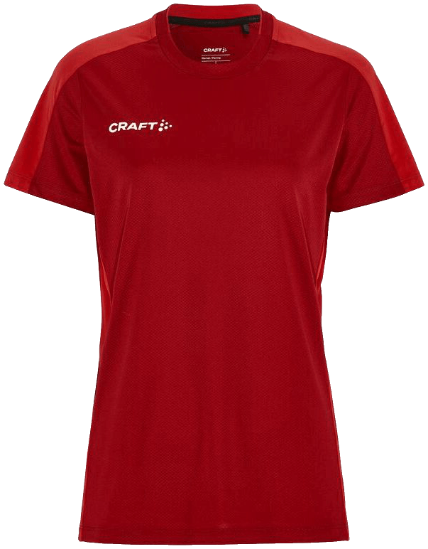 Craft Evolve 2.0 Contrast Trainingsshirt, 2XL, weinrot/rot