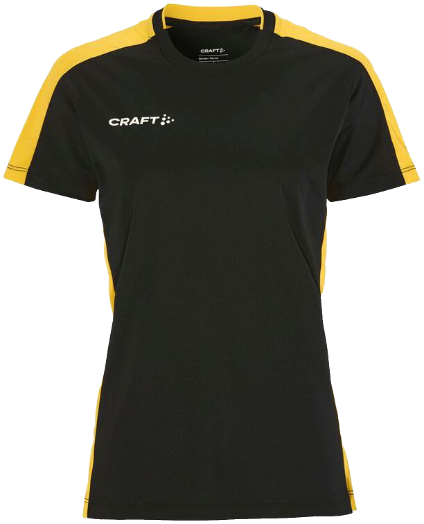 Craft Evolve 2.0 Contrast Trainingsshirt, 2XL, schwarz/gelb