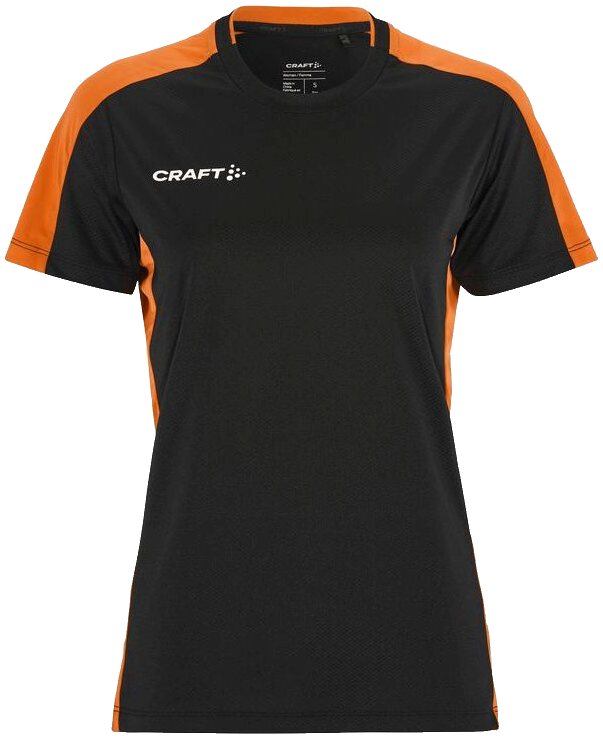 Craft Evolve 2.0 Contrast Trainingsshirt, 2XL, schwarz/orange
