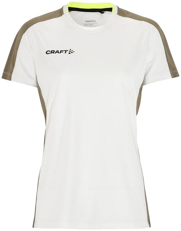 Craft Evolve 2.0 Contrast Trainingsshirt, 2XL, weiß/khaki
