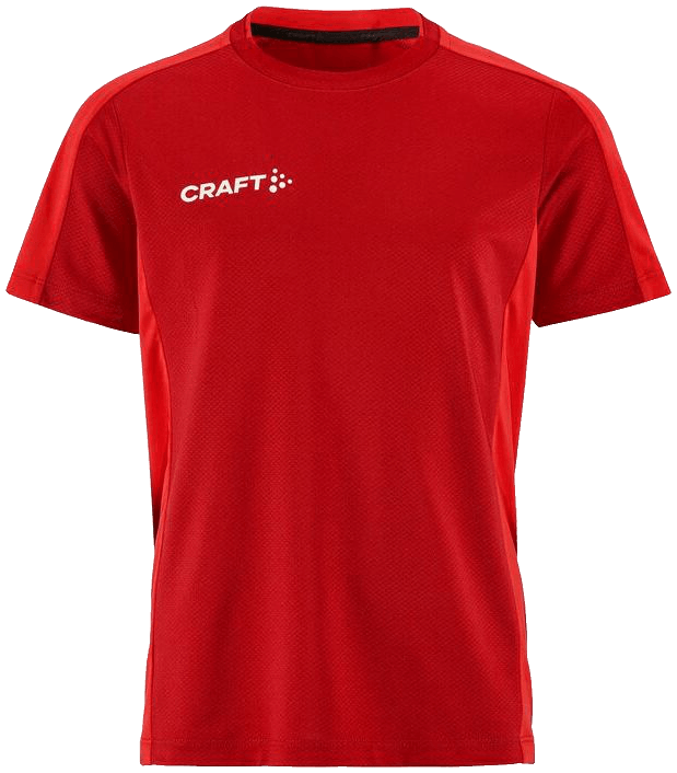 Craft Evolve 2.0 Contrast Trainingsshirt, 164, weinrot/rot