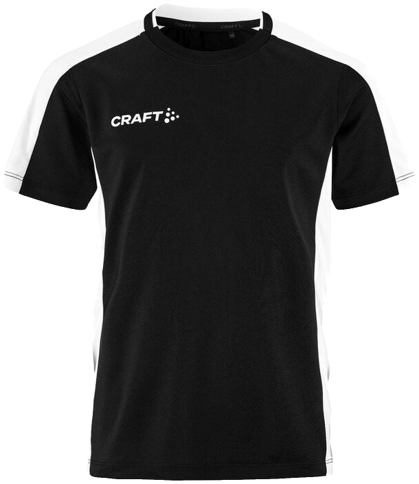 Craft Evolve 2.0 Contrast Trainingsshirt, 164, schwarz/weiß