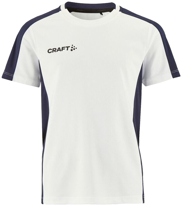 Craft Evolve 2.0 Contrast Trainingsshirt, 164, weiß/marine