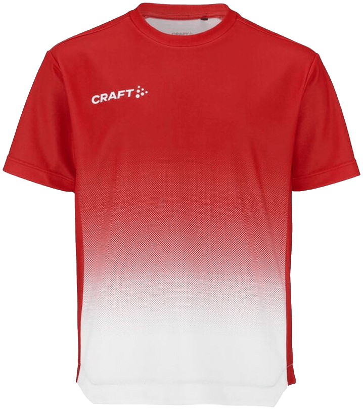 Craft Evolve 2.0 Structured Trainingsshirt Graphic, 164, rot/weiß