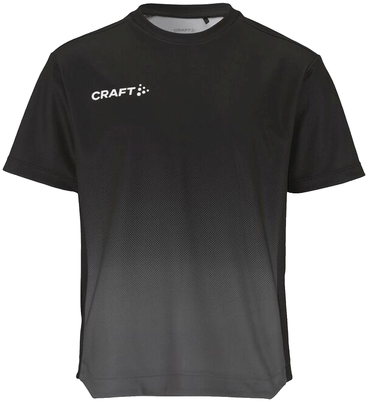 Craft Evolve 2.0 Structured Trainingsshirt Graphic, 164, schwarz/dunkelgrau