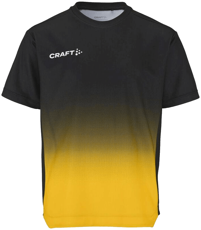 Craft Evolve 2.0 Structured Trainingsshirt Graphic, 164, schwarz/gelb