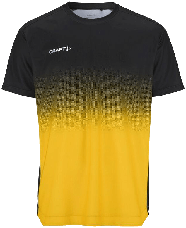 Craft Evolve 2.0 Structured Graphic Trainingsshirt, 3XL, schwarz/gelb