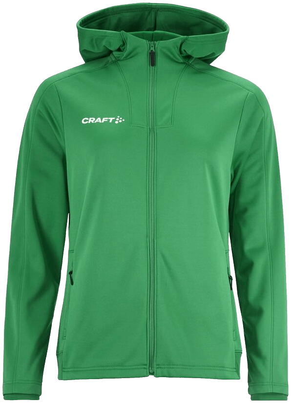 Craft Evolve 2.0 Trainingsjacke mit Kapuze, 2XL, grün/weiß