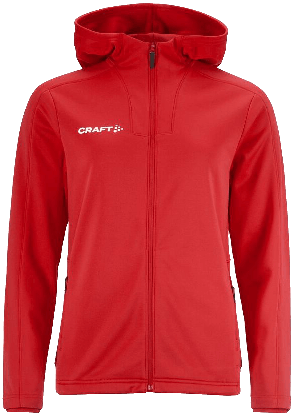Craft Evolve 2.0 Trainingsjacke mit Kapuze, 2XL, rot/weiß