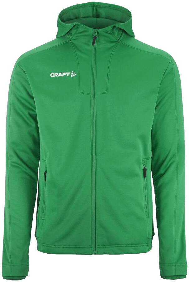 Craft Evolve 2.0 Trainingsjacke mit Kapuze, 3XL, grün/weiß