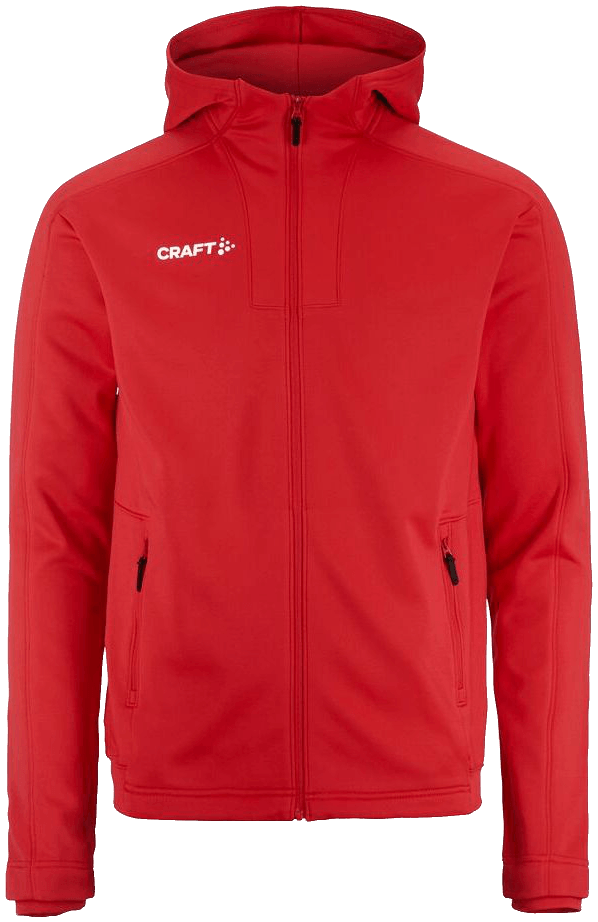 Craft Evolve 2.0 Trainingsjacke mit Kapuze, 3XL, rot/weiß