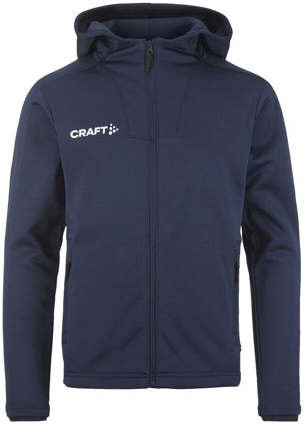 Craft Evolve 2.0 Trainingsjacke mit Kapuze, 164, marine/weiß