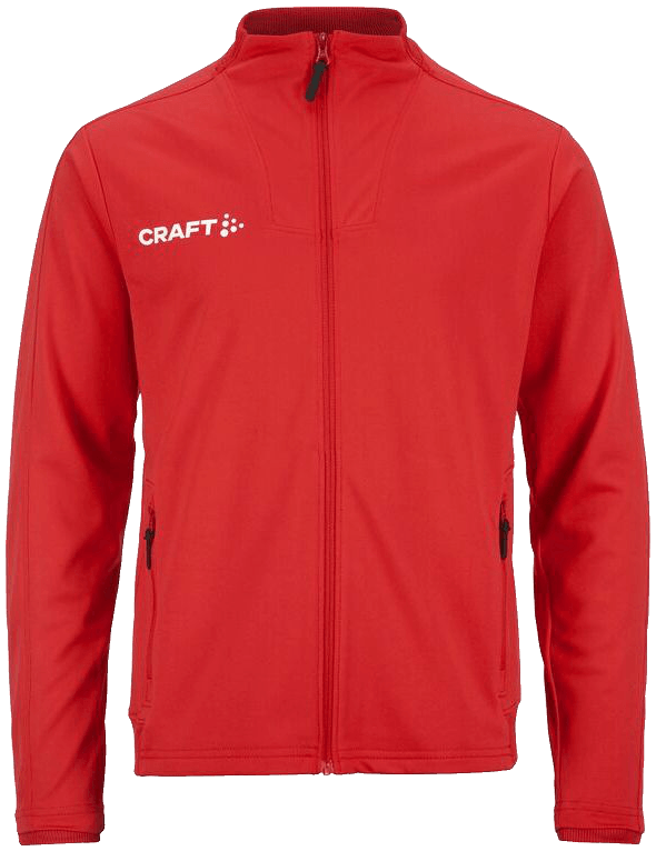 Craft Evolve 2.0 Trainingsjacke, 164, rot/weiß