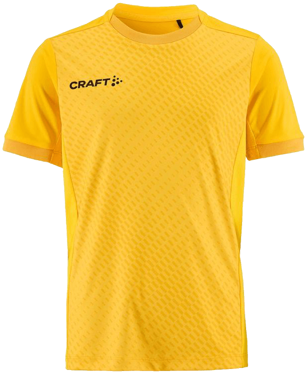 Craft Evolve 2.0 Trainingsshirt Graphic, 164, gelb/schwarz