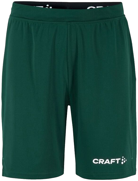 Craft Evolve 2.0 Trainingsshorts, 164, dunkelgrün/weiß