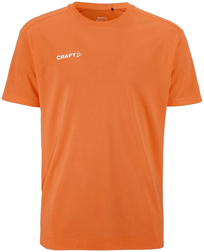 Craft Evolve 2.0 Structured Trainingsshirt, 3XL, orange/weiß