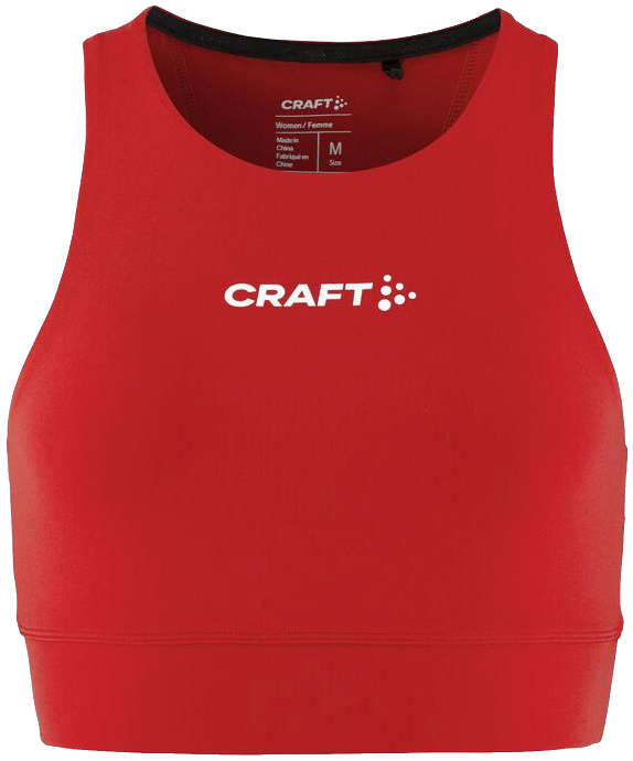 Craft Rush 2.0 Crop Top, XXL, rot/weiß