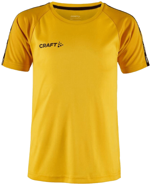 Craft Squad Go Trainingsshirt Contrast, 164, gelb/gold