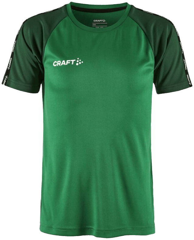 Craft Squad Go Trainingsshirt Contrast, 164, grün/dunkelgrün
