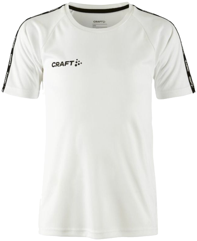 Craft Squad Go Trainingsshirt Contrast, 164, weiß/schwarz
