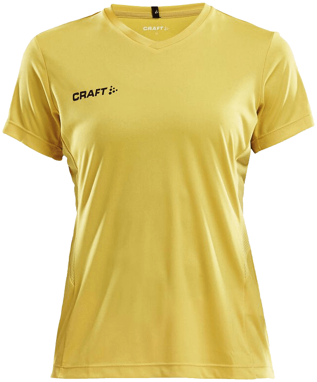 Craft Squad Go Solid Trainingsshirt, XXL, gelb/schwarz
