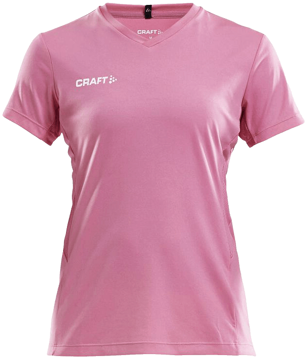 Craft Squad Go Solid Trainingsshirt, XXL, pink/weiß