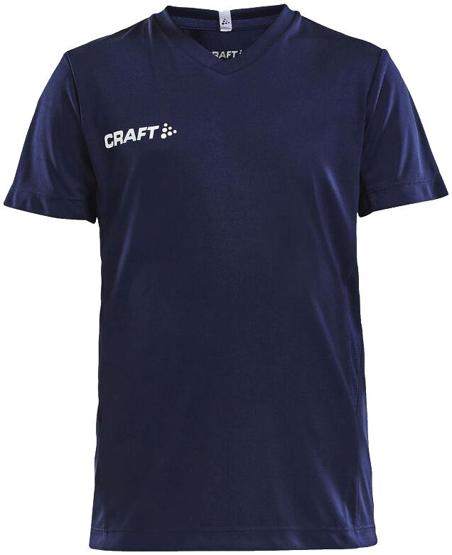 Craft Squad Go Trainingsshirt Solid, 164, marine/weiß