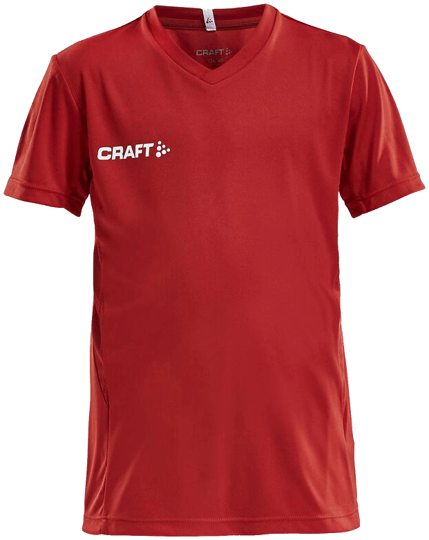 Craft Squad Go Trainingsshirt Solid, 164, rot/weiß