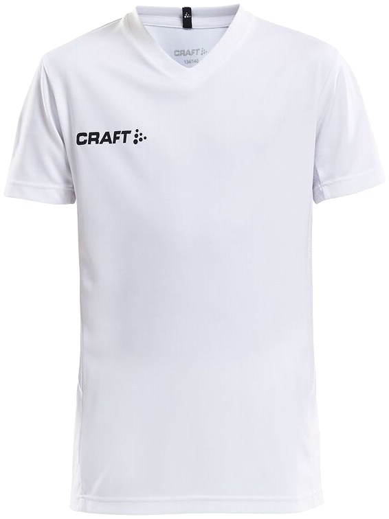 Craft Squad Go Trainingsshirt Solid, 164, weiß/schwarz