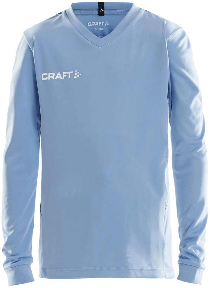 Craft Squad Go Langarm Trainingsshirt Solid, 164, hellblau/weiß
