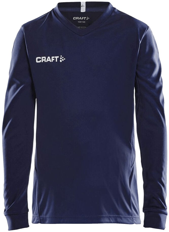 Craft Squad Go Langarm Trainingsshirt Solid, 164, marine/weiß