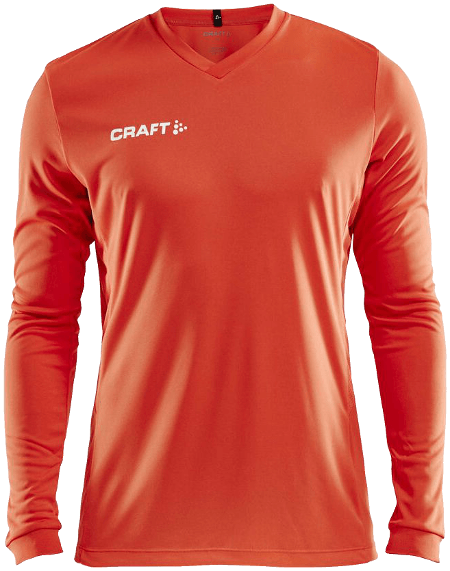 Craft Squad Go Langarm Trainingsshirt Solid, XXXL, orange/weiß