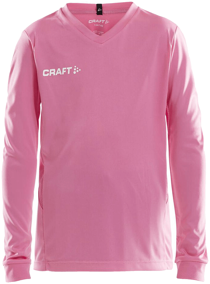 Craft Squad Go Langarm Trainingsshirt Solid, 164, pink/weiß