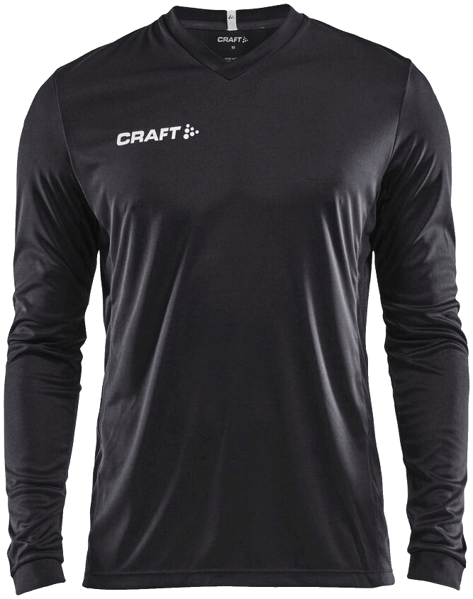 Craft Squad Go Langarm Trainingsshirt Solid, XXXL, schwarz/weiß