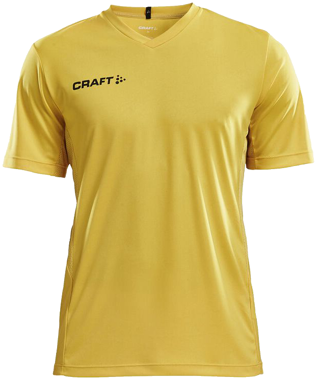 Craft Squad Go Solid Trainingsshirt, XXXL, gelb/schwarz
