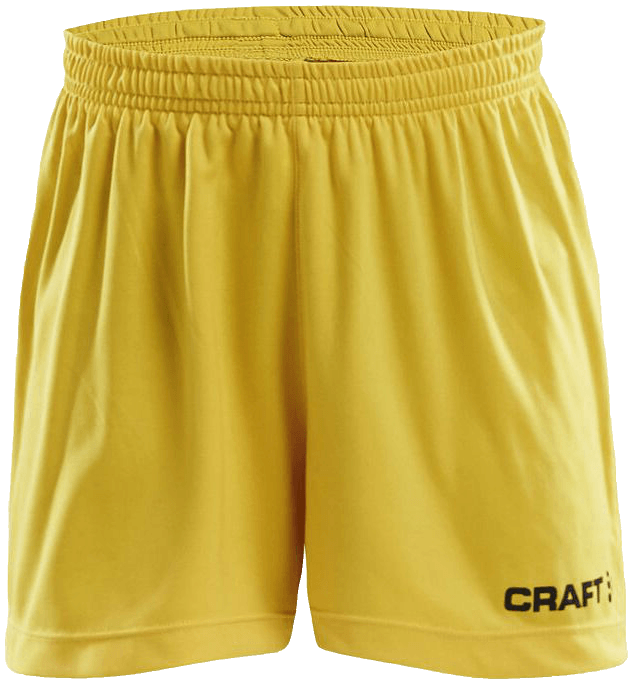 Craft Squad Go Trainingsshorts Solid, 164, gelb/schwarz