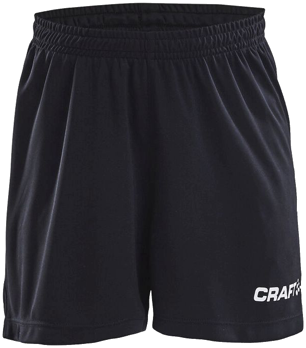 Craft Squad Go Solid Trainingsshorts, 164, schwarz/weiß
