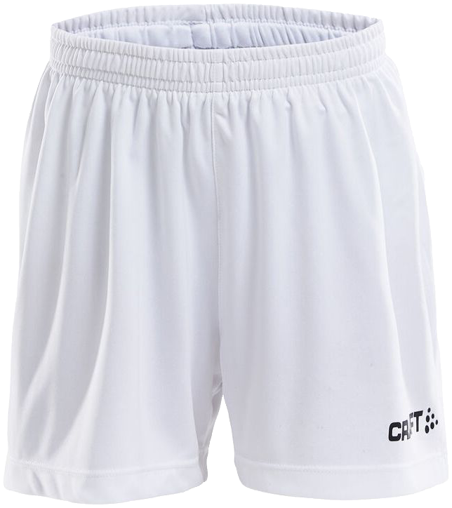 Craft Squad Go Solid Trainingsshorts, 164, weiß/schwarz