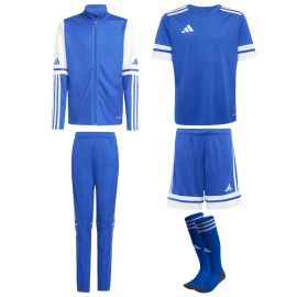 adidas Squadra 25 Fussball Jacken Set Kinder 5-teilig Trainingsjacke Trainingshose Fußball Trikot Shorts Sockenstutzen