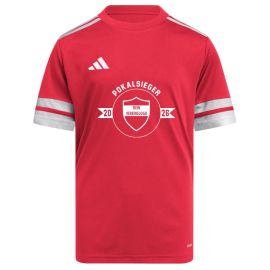 adidas Squadra 25 Pokalsiegershirt Logo Kinder Fußball Trikot