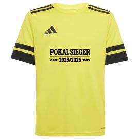 adidas Squadra 25 Pokalsiegershirt Schriftzug 2025/2026 Kinder Fußball Trikot