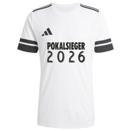 adidas Squadra 25 Pokalsiegershirt Schriftzug Herren Damen Fußball Trikot